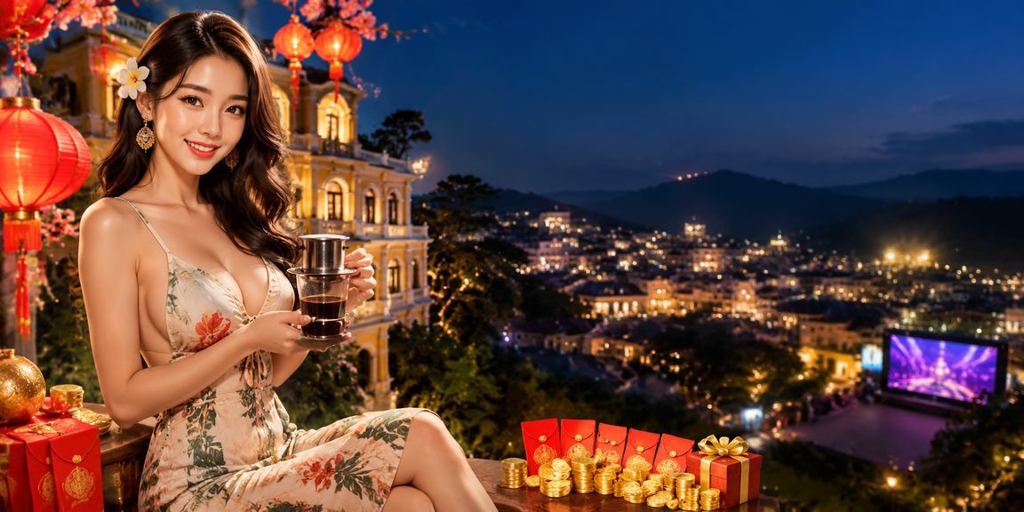 Không khí lễ hội và thưởng lì xì tại Đà Lạt bên tách cà phê thơm ngát